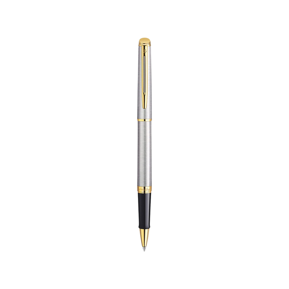 Waterman Hemisphere Stainless Steel GT Rollerball — Waterman rollerball pen — fluid gel ink writing instrument, at Cityluxe Singapore