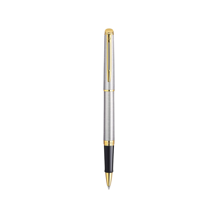 Waterman Hemisphere Stainless Steel GT Rollerball — Waterman rollerball pen — fluid gel ink writing instrument, at Cityluxe Singapore