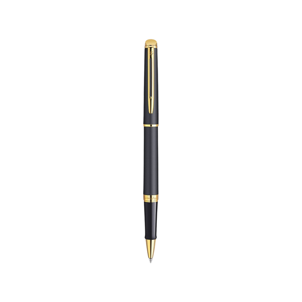Waterman Hemisphere Laque Black GT Rollerball — Waterman rollerball pen — fluid gel ink writing instrument, at Cityluxe Singapore