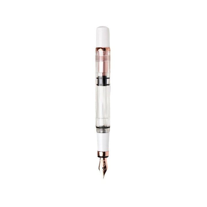 TWSBI Diamond 580 Fountain Pen White RG II — TWSBI fountain pen — precision nib writing instrument, at Cityluxe Singapore stationery store