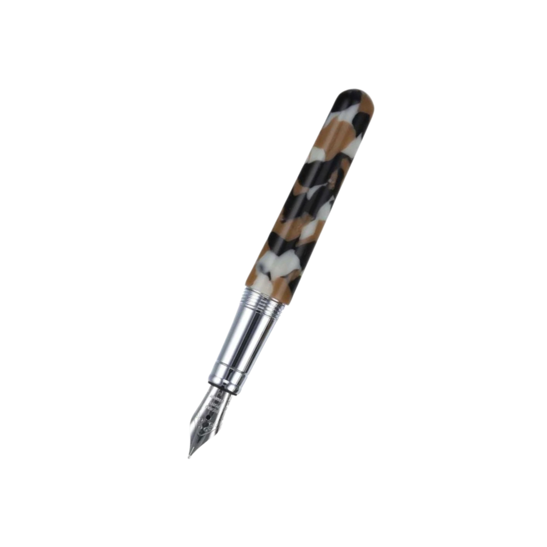 Conklin Minigraph Fountain Pen White Satin — Conklin fountain pen — precision nib writing instrument, at Cityluxe Singapore stationery store