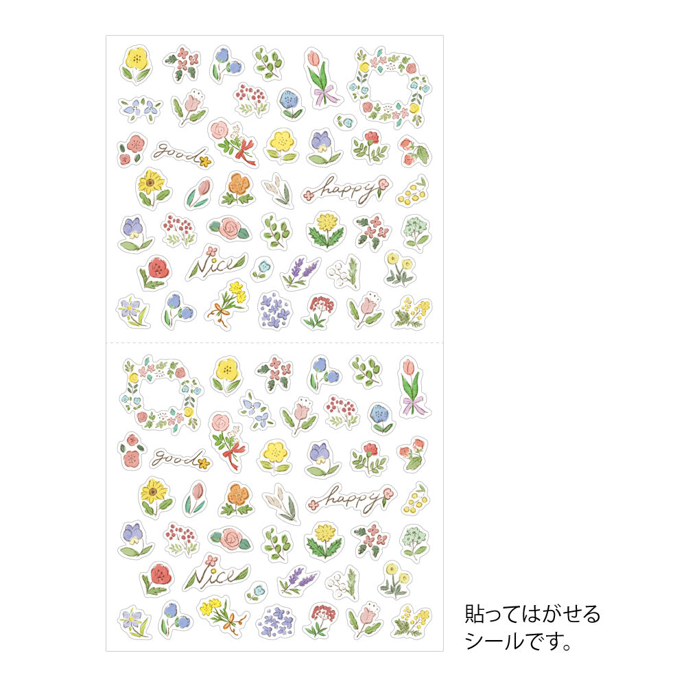 Midori Sticker (1 Sheet) - Wild Flowers — side view