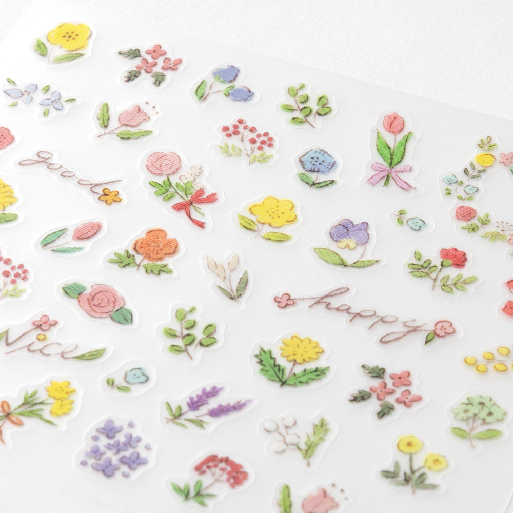 Midori Sticker (1 Sheet) - Wild Flowers — detail view