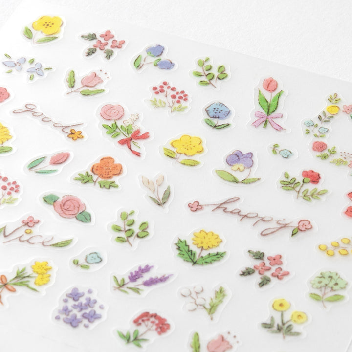 Midori Sticker (1 Sheet) - Wild Flowers — detail view