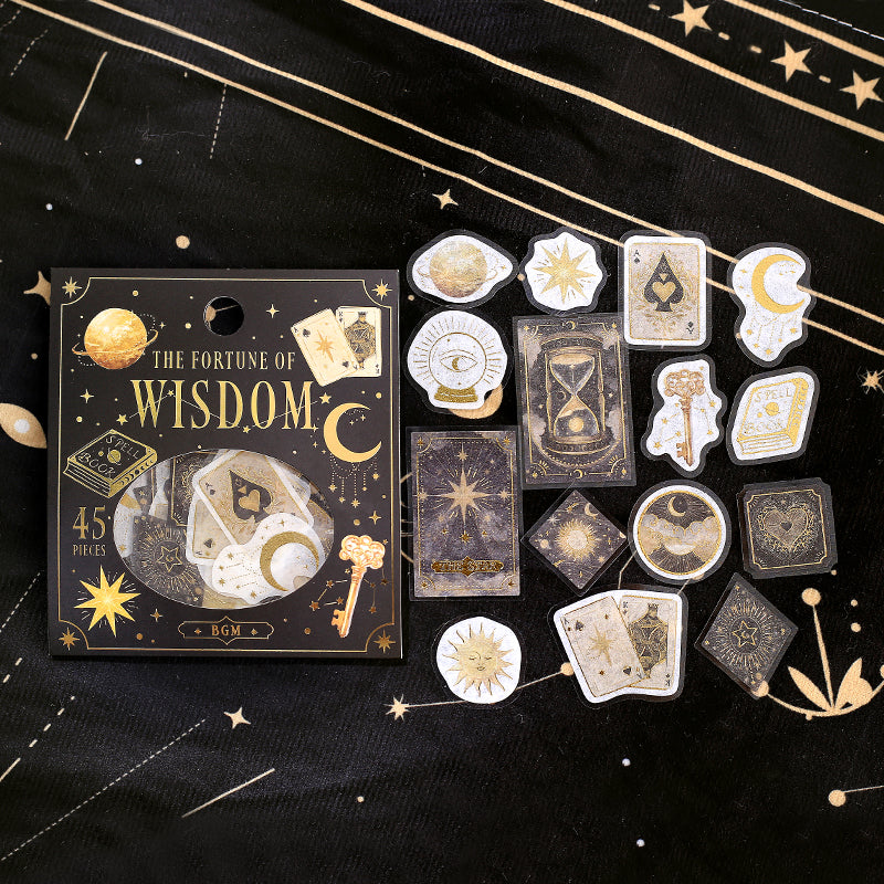 BGM Foil Stamping Flake Seal: Fortune - Wisdom — front view