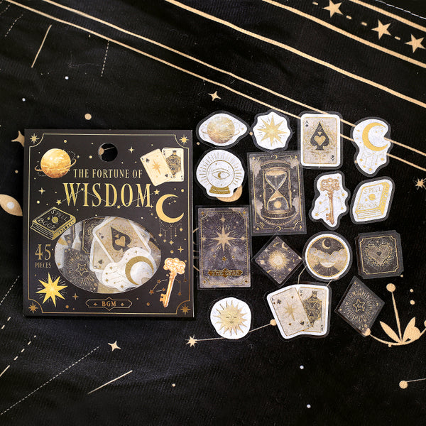 BGM Foil Stamping Flake Seal: Fortune - Wisdom — front view