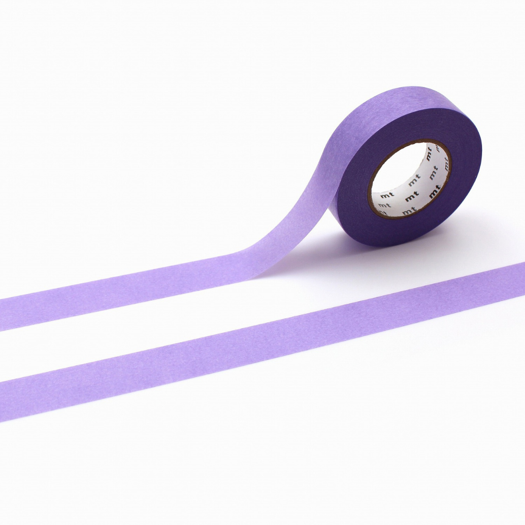 MT Ganshin Washi Tape - Wisteria — roll front