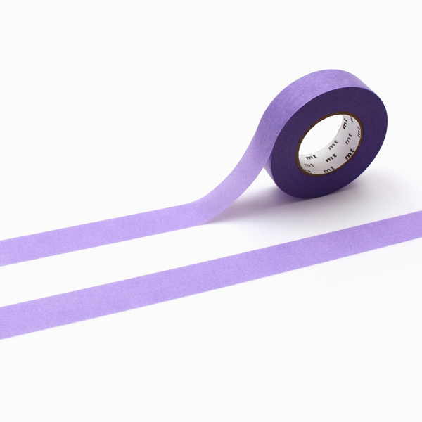 MT Ganshin Washi Tape - Wisteria — roll front