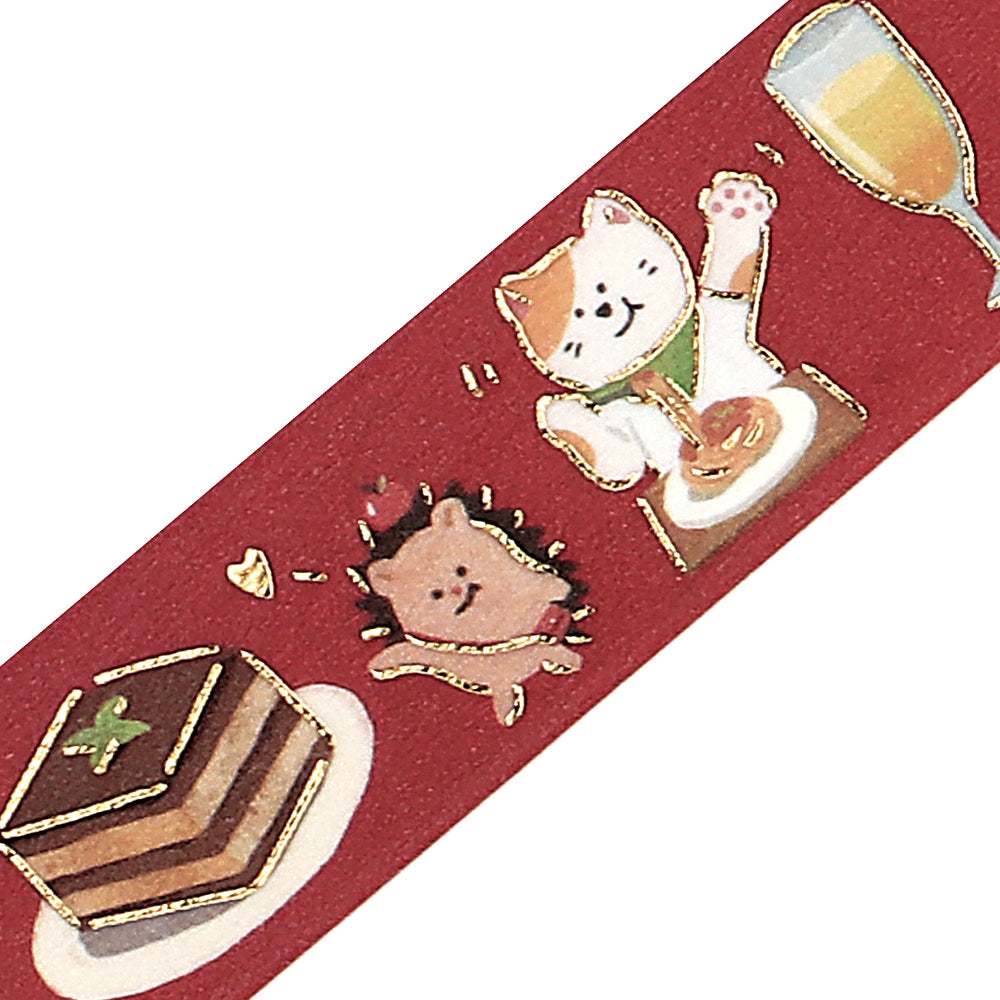 BGM Foil Stamping Masking Tape: World Cafe Travel - Italy — pattern detail