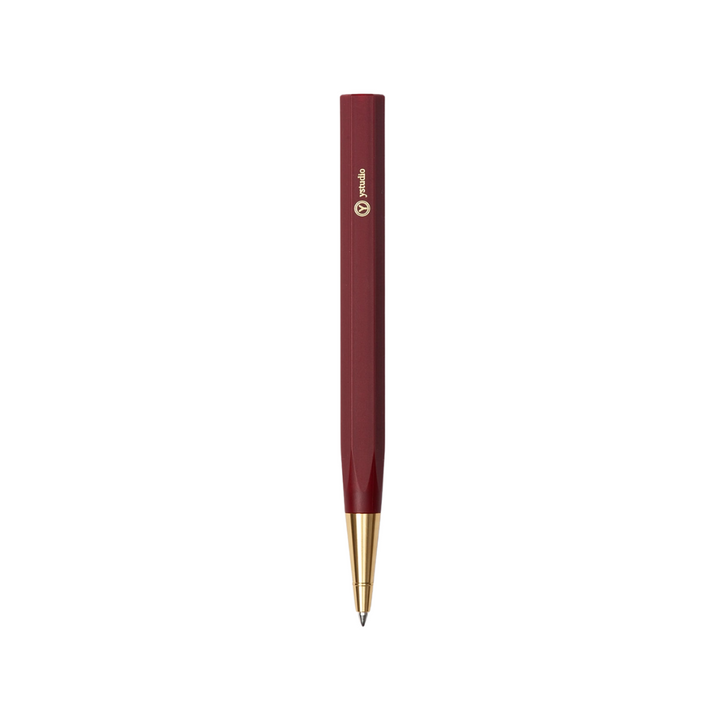 Ystudio Resin Rollerball Pen Red — Ystudio rollerball pen — fluid gel ink writing instrument, at Cityluxe Singapore