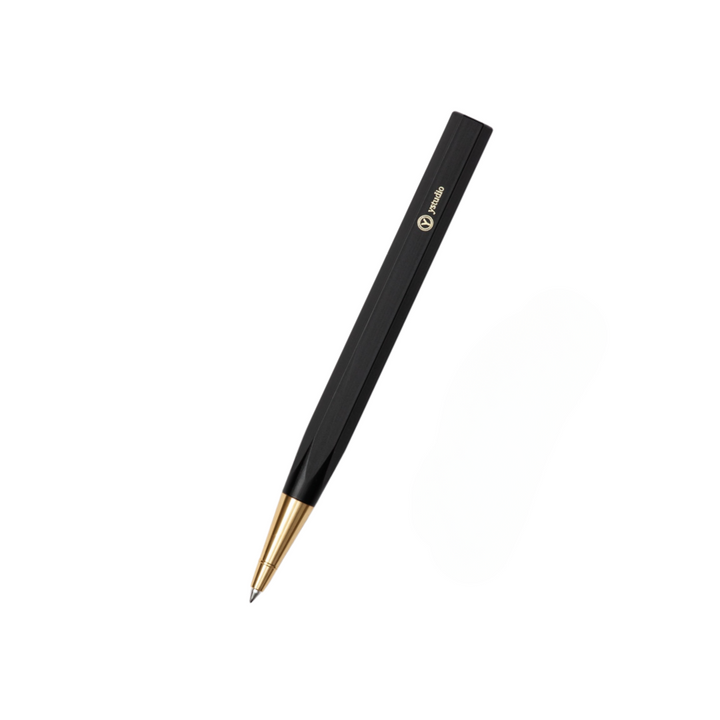 Ystudio Resin Rollerball Pen Black — Ystudio rollerball pen — fluid gel ink writing instrument, at Cityluxe Singapore