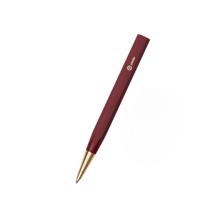 Ystudio Resin Rollerball Pen Red — Ystudio rollerball pen — fluid gel ink writing instrument, at Cityluxe Singapore
