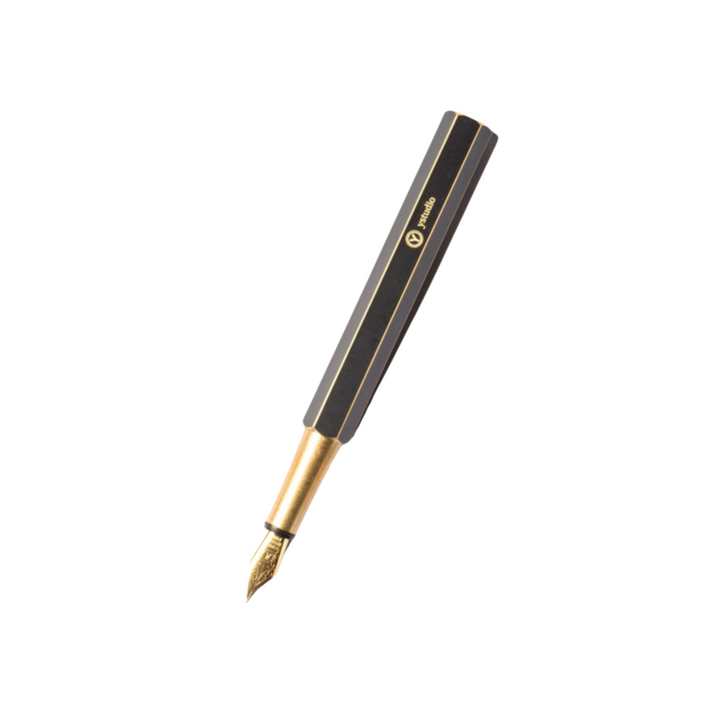 Ystudio Brassing Portable Fountain Pen Fine — Ystudio fountain pen — precision nib writing instrument, at Cityluxe Singapore stationery store