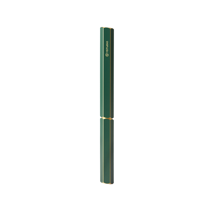 Ystudio Classic Revolve Fountain Pen Green — Ystudio fountain pen — precision nib writing instrument, at Cityluxe Singapore stationery store
