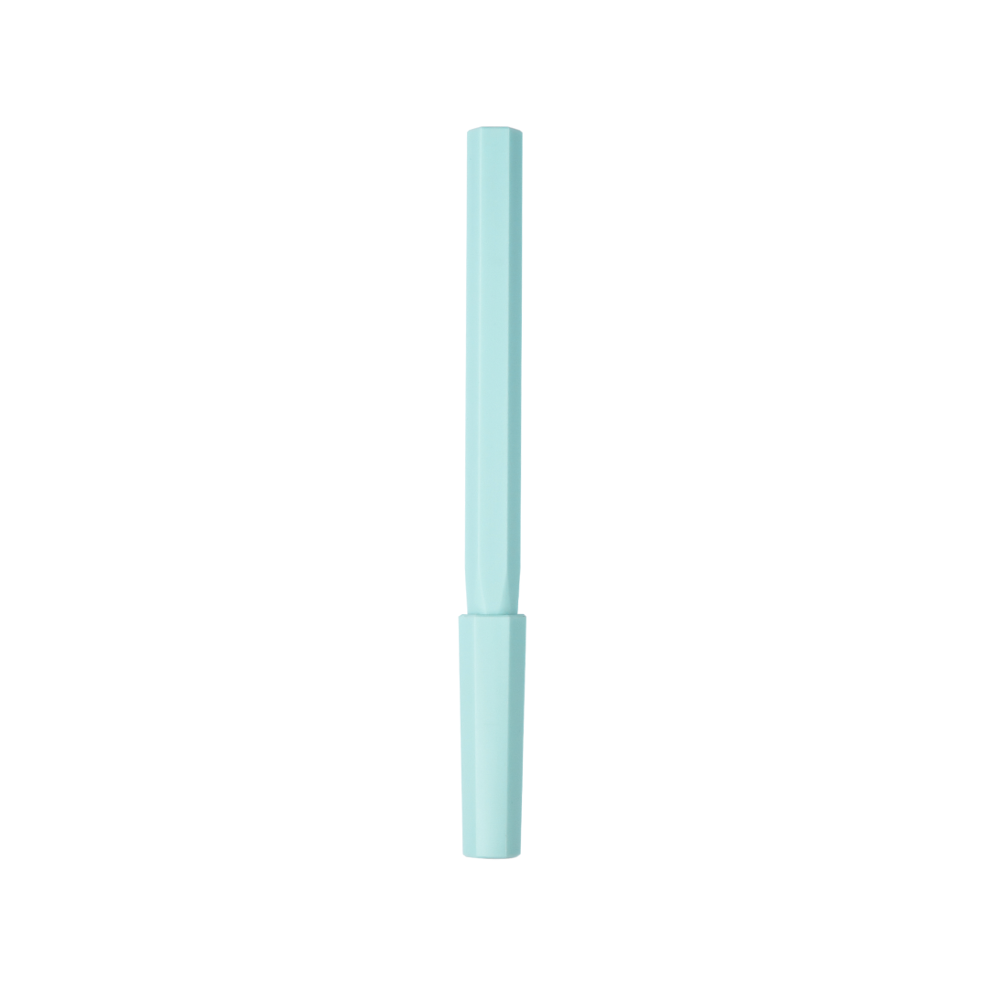 Ystudio Glamour Evolve-Ocean Sustainable Rollerball Pen - Sky Blue — tip detail