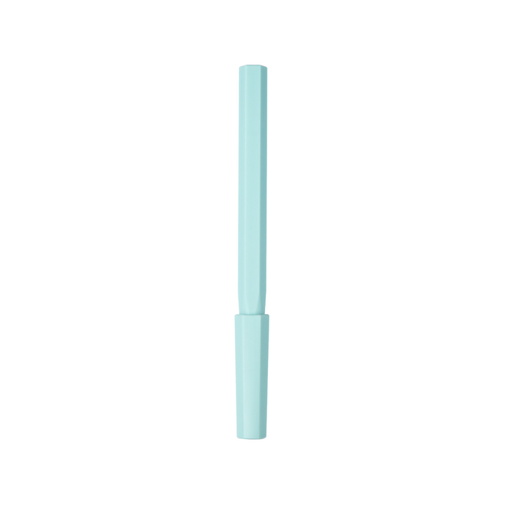 Ystudio Glamour Evolve-Ocean Sustainable Rollerball Pen - Sky Blue — tip detail