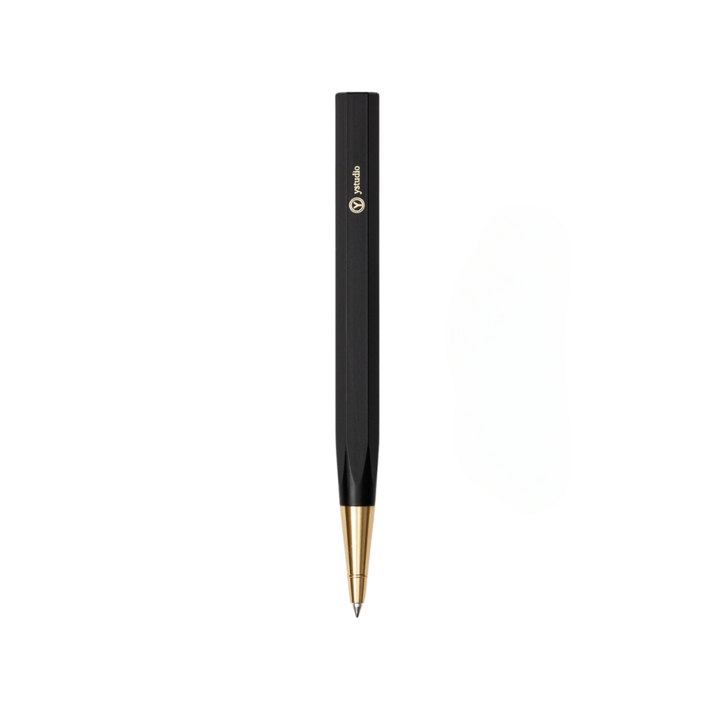 Ystudio Resin Rollerball Pen Black — Ystudio rollerball pen — fluid gel ink writing instrument, at Cityluxe Singapore