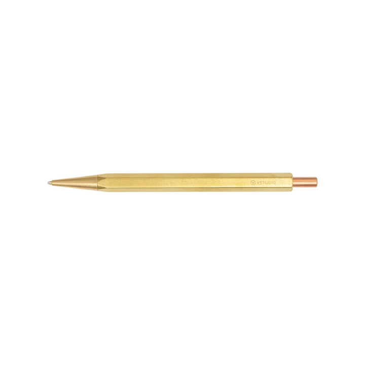 Ystudio Classic Revolve - Mechanical Pencil Lite - Brass — flat lay