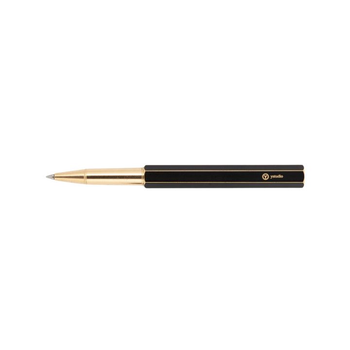Ystudio Brassing Rollerball Pen — Ystudio rollerball pen — fluid gel ink writing instrument, at Cityluxe Singapore