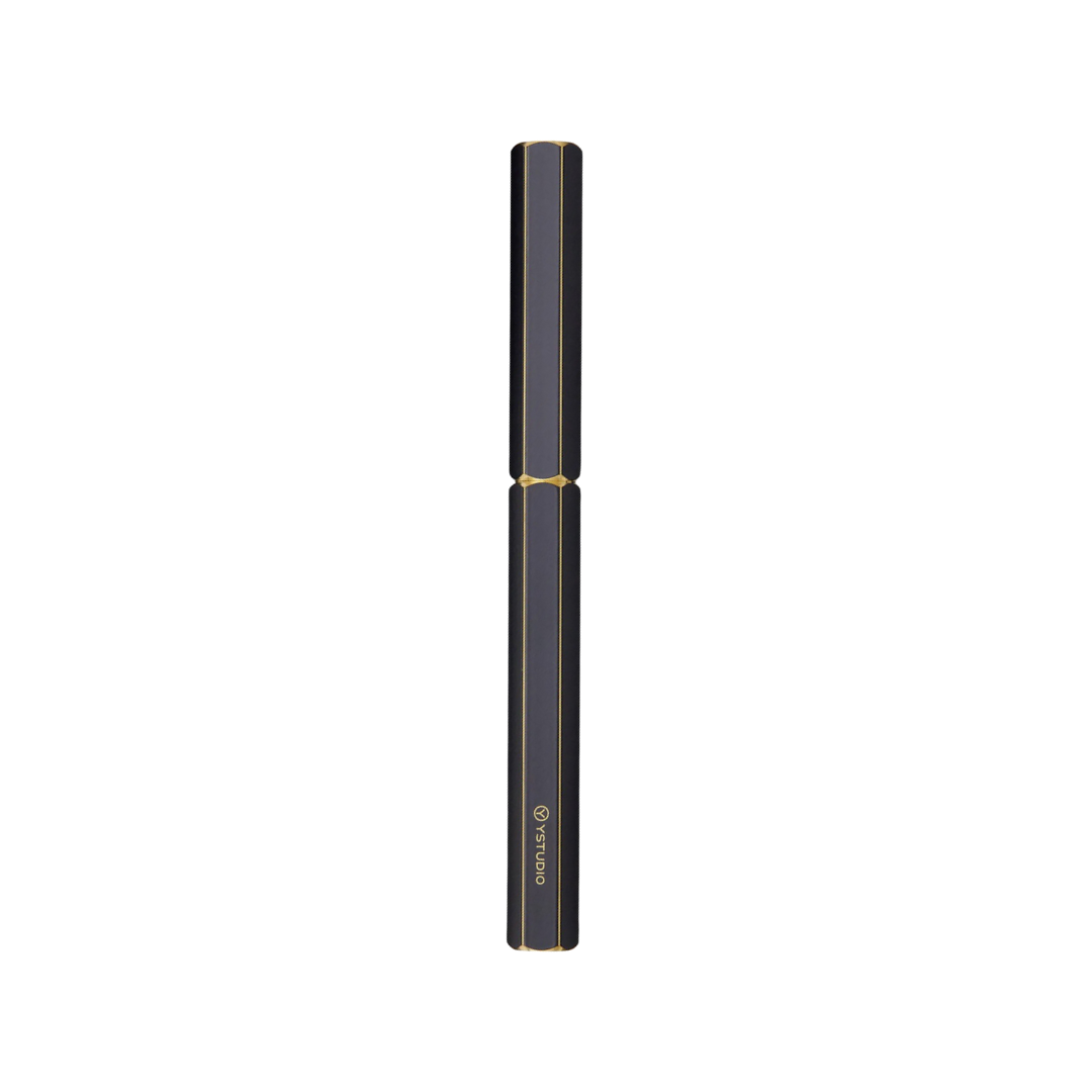 Ystudio Classic Revolve Fountain Pen Black — Ystudio fountain pen — precision nib writing instrument, at Cityluxe Singapore stationery store
