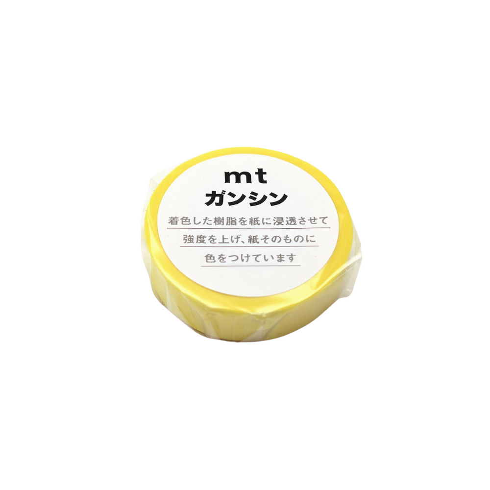 MT Ganshin Washi Tape - Yellow — pattern detail