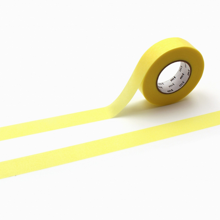 MT Ganshin Washi Tape - Yellow — roll front