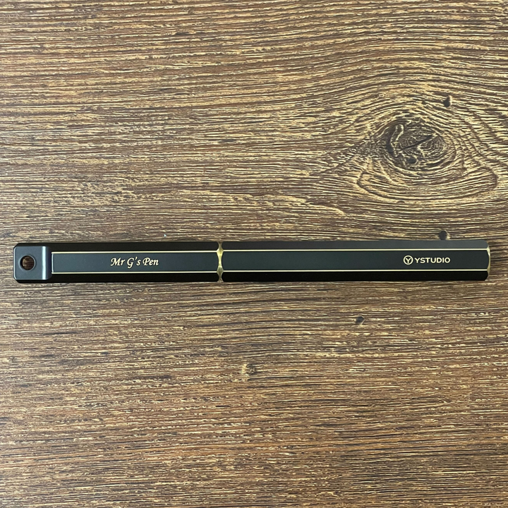 Ystudio Brassing Portable Fountain Pen Fine — Ystudio fountain pen — precision nib writing instrument, at Cityluxe Singapore stationery store