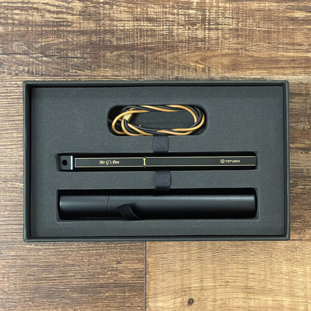 Ystudio Brassing Portable Fountain Pen Fine — Ystudio fountain pen — precision nib writing instrument, at Cityluxe Singapore stationery store