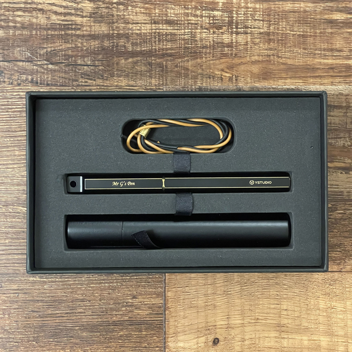 Ystudio Brassing Portable Fountain Pen Fine — Ystudio fountain pen — precision nib writing instrument, at Cityluxe Singapore stationery store