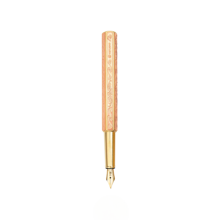 Ystudio Classic Renaissance Kazari Kanagu Fountain Pen - Dragon [Pre-Order] — uncapped with cap posted