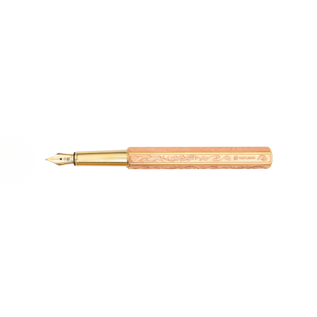 Ystudio Classic Renaissance Kazari Kanagu Fountain Pen - Dragon [Pre-Order] — nib close-up