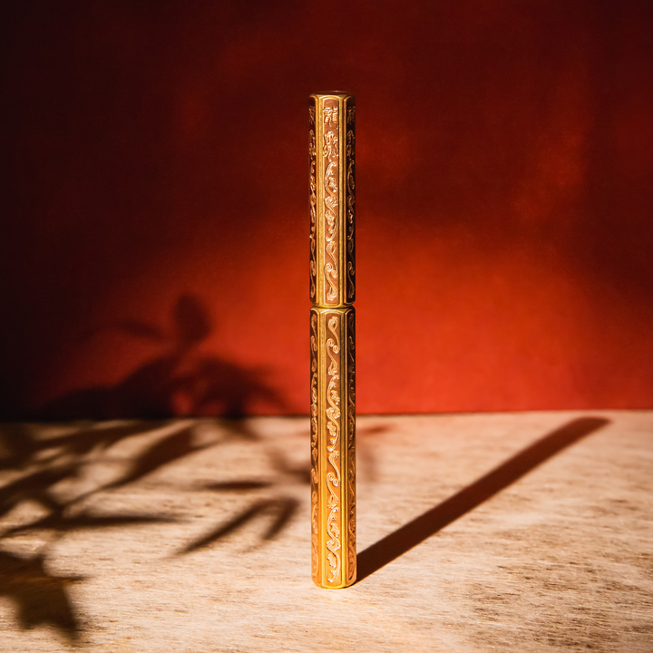 Ystudio Classic Renaissance Kazari Kanagu Fountain Pen - Dragon [Pre-Order] — flat lay