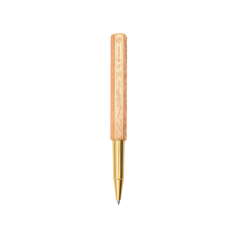 Ystudio Classic Renaissance Kazari Kanagu Rollerball Pen - Dragon [Pre-Order] — uncapped with cap posted