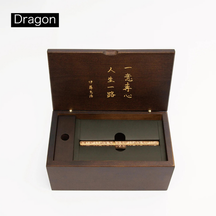 Ystudio Classic Renaissance Kazari Kanagu Rollerball Pen - Dragon [Pre-Order] — flat lay