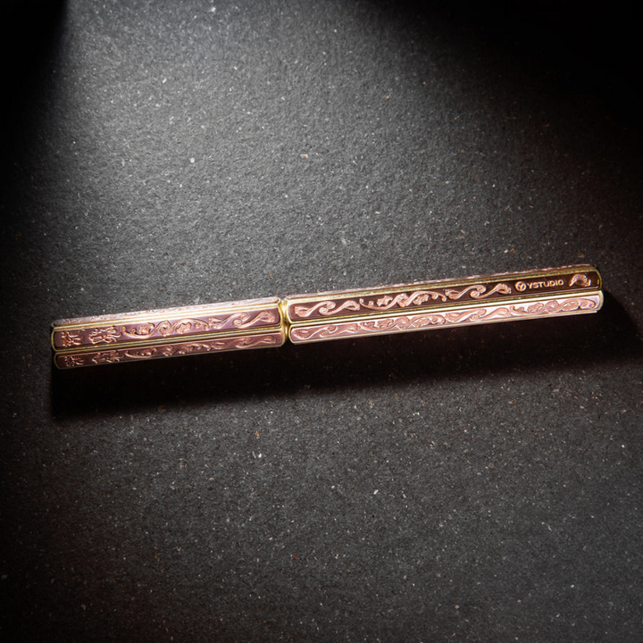 Ystudio Classic Renaissance Kazari Kanagu Rollerball Pen - Dragon [Pre-Order] — flat lay