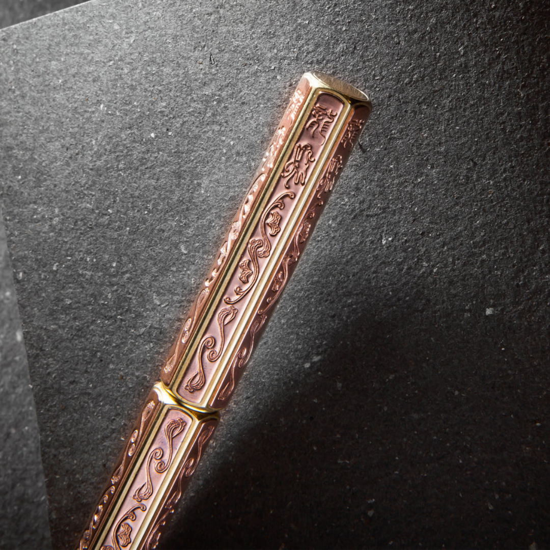 Ystudio Classic Renaissance Kazari Kanagu Rollerball Pen - Dragon [Pre-Order] — flat lay