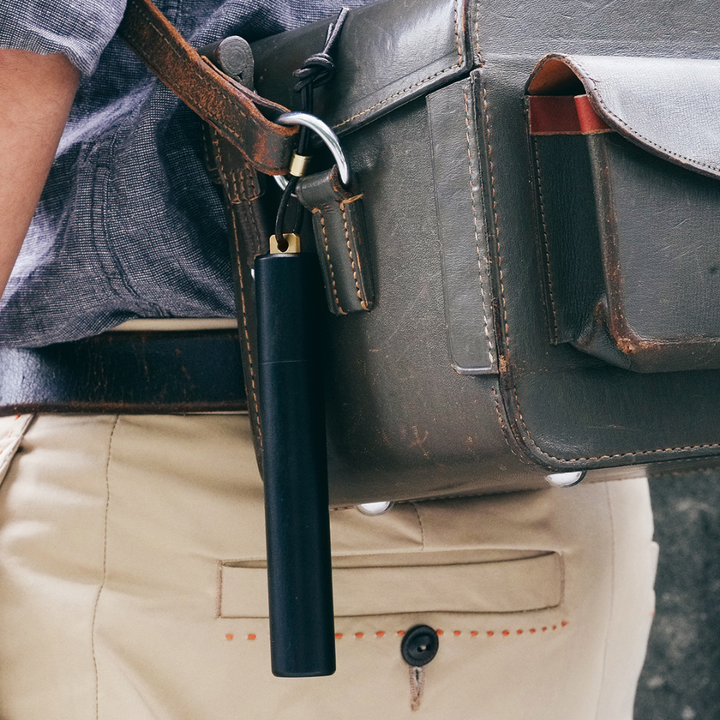 Ystudio Classic Revolve Portable Fountain Pen - Brass — flat lay
