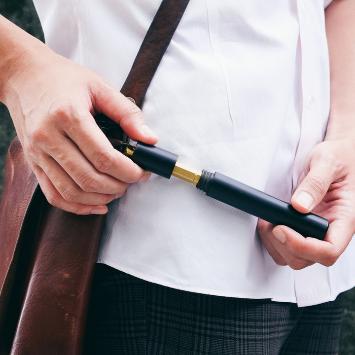 Ystudio Classic Revolve Portable Fountain Pen - Brassing — flat lay