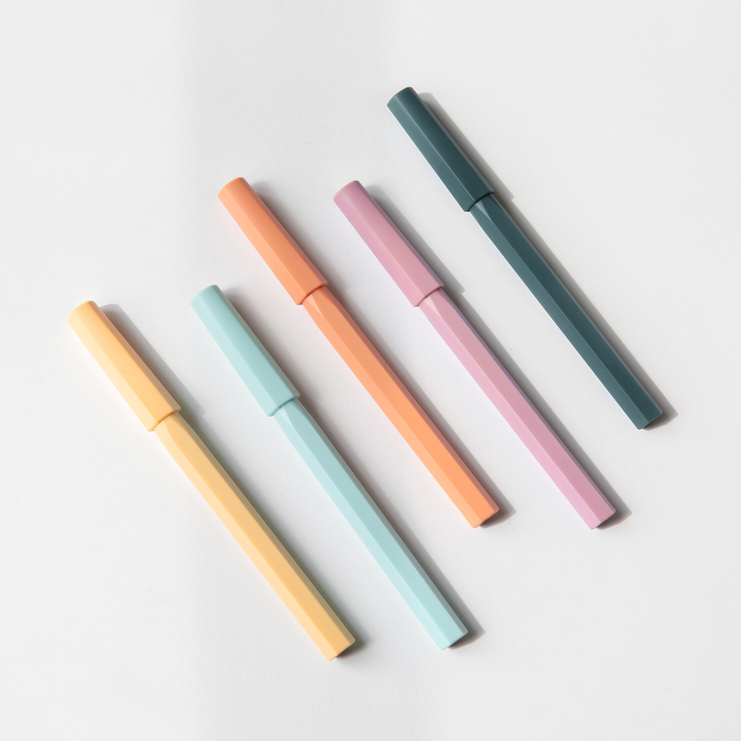 Ystudio Glamour Evolve-Ocean Sustainable Rollerball Pen - Sky Blue — engraving example
