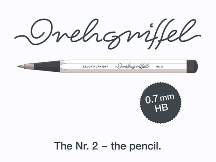 Leuchtturm1917 Drehgriffel NR. 2 Mechanical Pencil - White — engraving example
