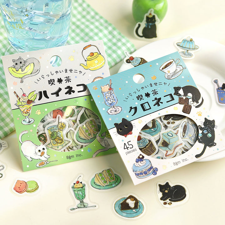 BGM Flakes Seal: Welcome Meow! - Café Haineko — angle view