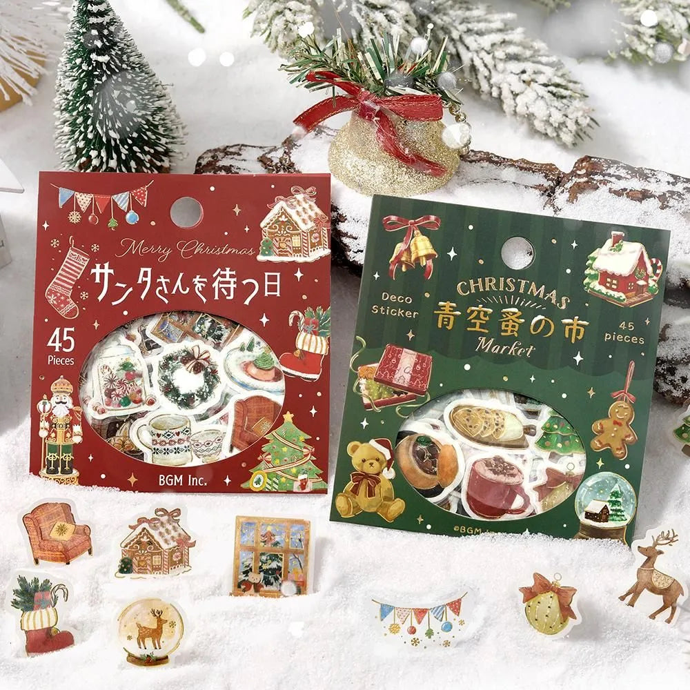BGM Foil Stamping 2025 Christmas Limited Edition Flake Seal - Christmas: The Day We Wait for Santa — angle view