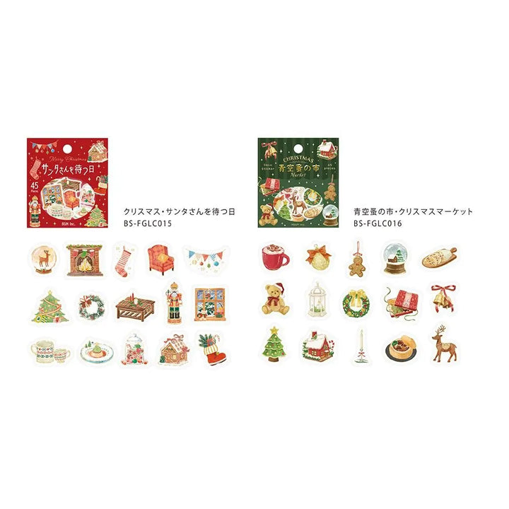 BGM Foil Stamping 2025 Christmas Limited Edition Flake Seal - Christmas: The Day We Wait for Santa — close-up