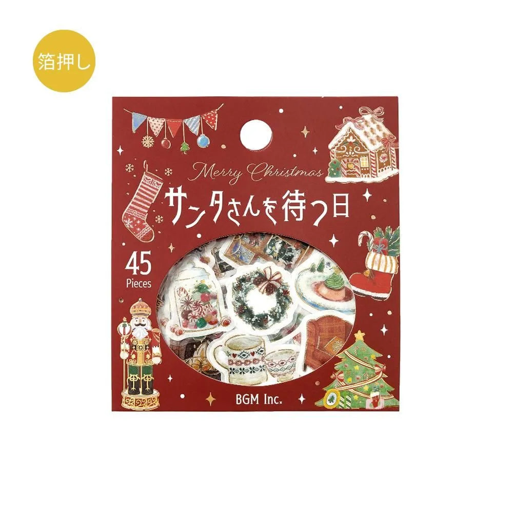 BGM Foil Stamping 2025 Christmas Limited Edition Flake Seal - Christmas: The Day We Wait for Santa — front view