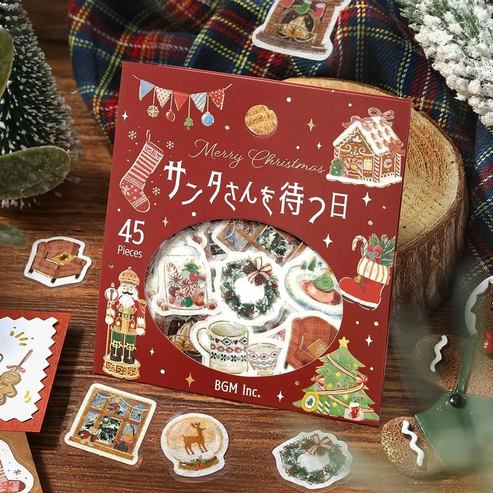 BGM Foil Stamping 2025 Christmas Limited Edition Flake Seal - Christmas: The Day We Wait for Santa — in use