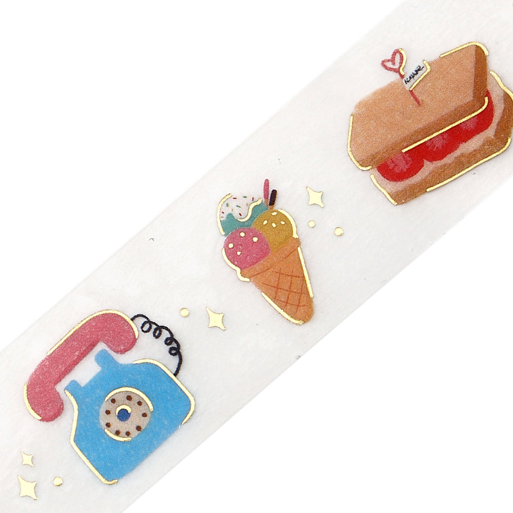 BGM Foil Stamping Clear Tape: Little Days — pattern detail