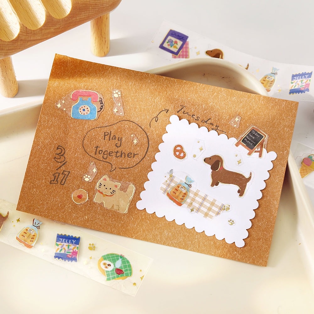 BGM Foil Stamping Clear Tape: Little Days — with packaging