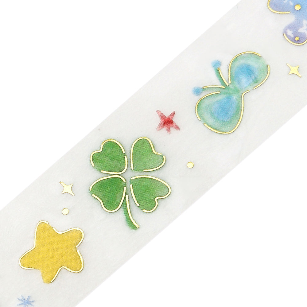 BGM Foil Stamping Clear Tape: Lucky — pattern detail
