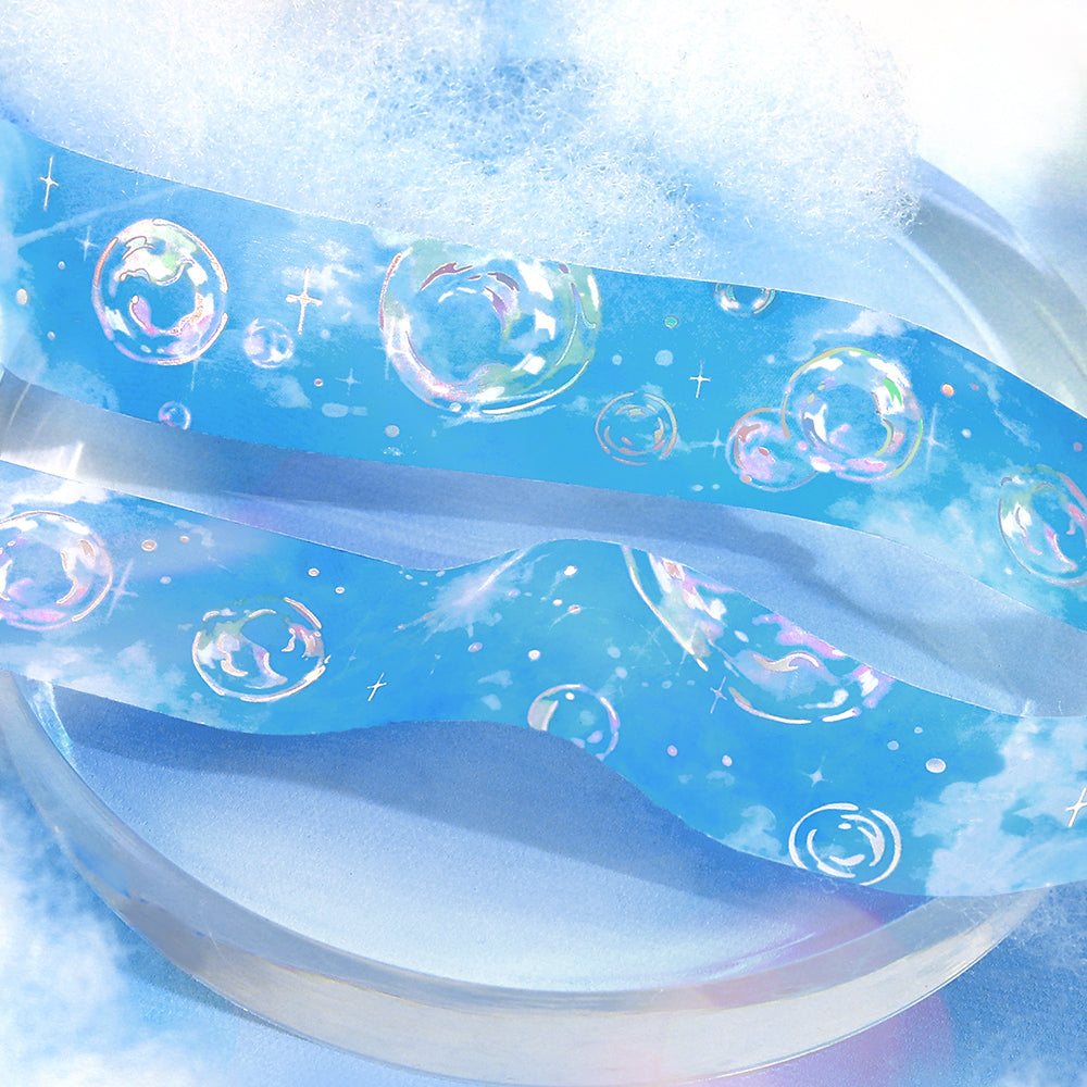 BGM Foil Stamping Clear Tape: Sky Encyclopedia - Bubble Shadow — applied on surface