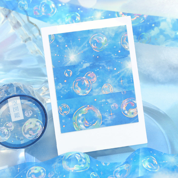 BGM Foil Stamping Clear Tape: Sky Encyclopedia - Bubble Shadow — with packaging